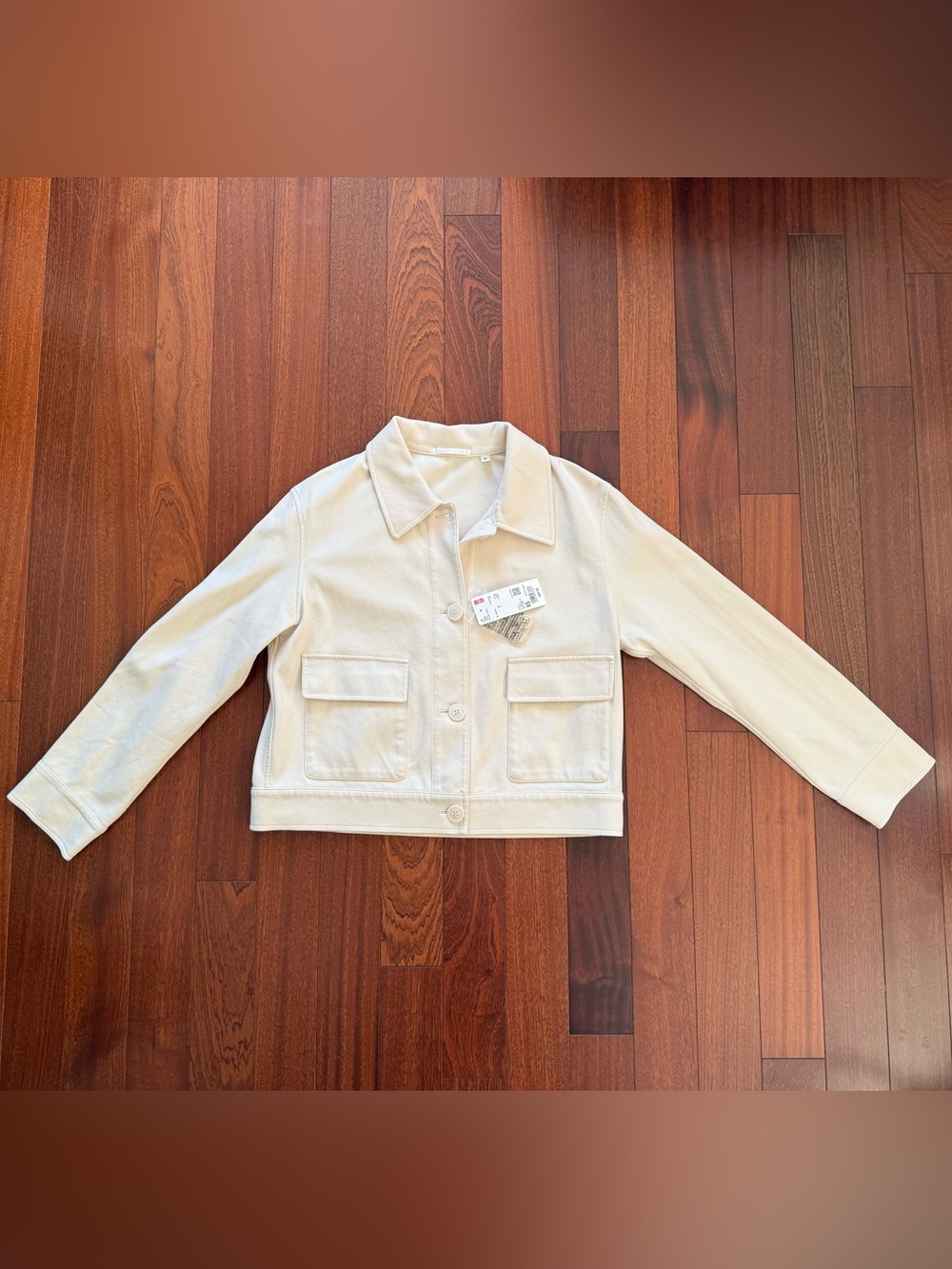 NWT Uniqlo Women’s Jersey Relaxed Jacket – Natural, XS